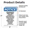 Signmission Fragrance Free Area Perfumes, 5 in W x Rectangle, Vinyl Decal OS-2PACK-NS-D-57-V-12905 - alternate 4